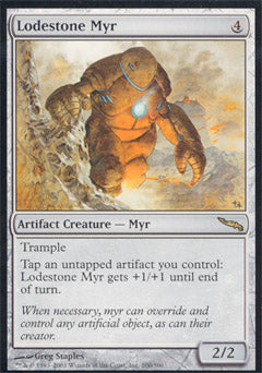 Lodestone Myr (Mirrodin) Light Play
