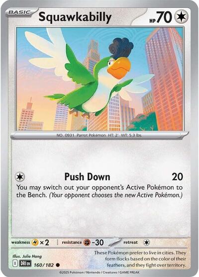 Squawkabilly (SV10: Destined Rivals) Near Mint Reverse Holofoil