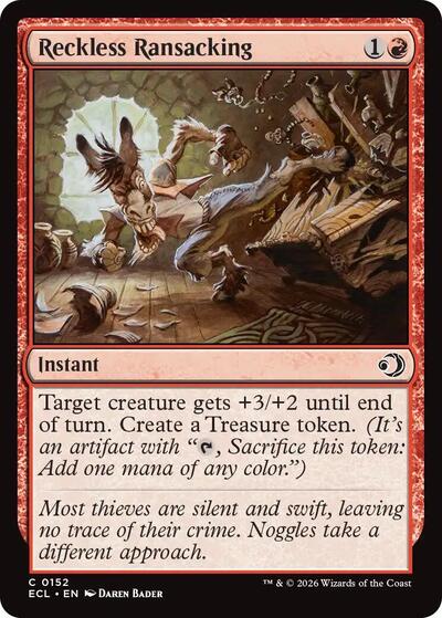 Reckless Ransacking (Lorwyn Eclipsed) Near Mint Foil