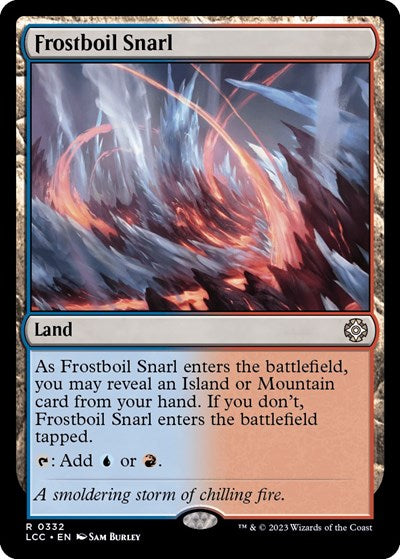 Frostboil Snarl (Commander: The Lost Caverns of Ixalan) Light Play