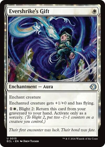 Evershrike's Gift (Lorwyn Eclipsed) Near Mint Foil