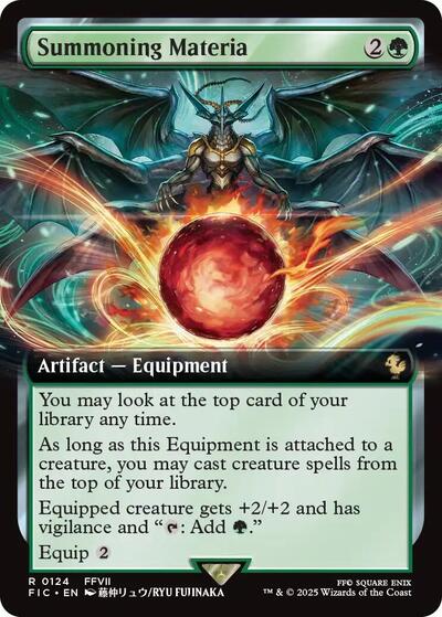 Summoning Materia (Extended Art) (Commander: FINAL FANTASY) Near Mint