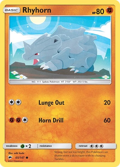 Rhyhorn (SM - Burning Shadows) Near Mint