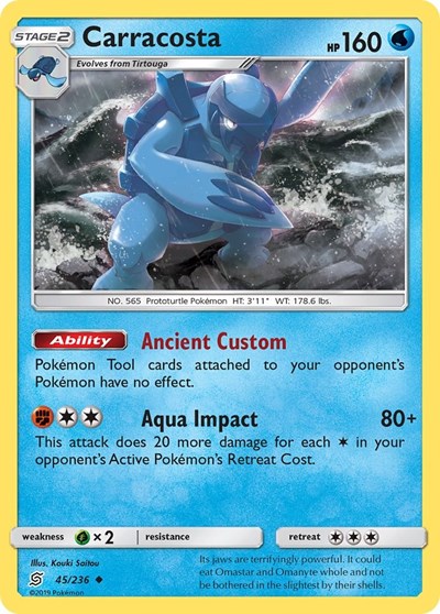 Carracosta (SM - Unified Minds) Near Mint Reverse Holofoil