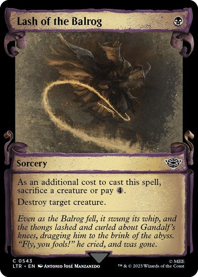 Lash of the Balrog (Showcase Scrolls) (Universes Beyond: The Lord of the Rings: Tales of Middle-earth) Light Play