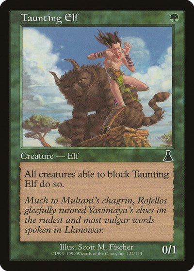 Taunting Elf (Urza's Destiny) Light Play