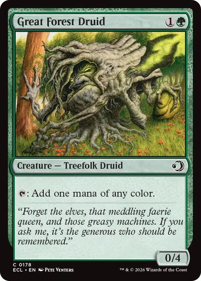 Great Forest Druid (Lorwyn Eclipsed) Near Mint Foil