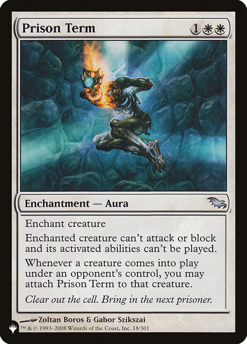 Prison Term (The List) Near Mint