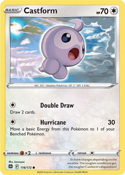 Castform (SWSH09: Brilliant Stars) Near Mint Reverse Holofoil