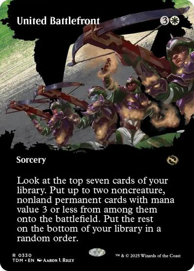 United Battlefront (Borderless) (Tarkir: Dragonstorm) Near Mint