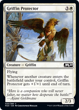 Griffin Protector (Magic 2020 Core Set) Light Play Foil
