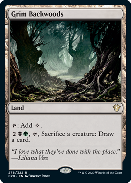 Grim Backwoods (Commander 2020 Ikoria) Light Play