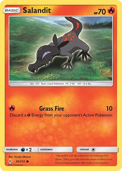 Salandit (SM - Unbroken Bonds) Near Mint Reverse Holofoil