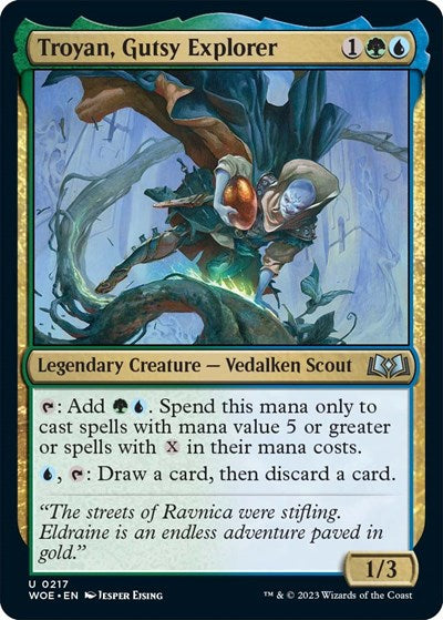 Troyan, Gutsy Explorer (Wilds of Eldraine) Near Mint Foil