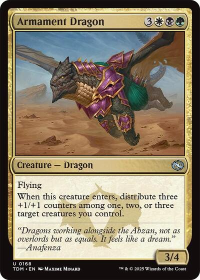 Armament Dragon (Tarkir: Dragonstorm) Near Mint Foil