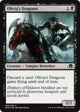 Olivia's Dragoon (Eldritch Moon) Light Play Foil