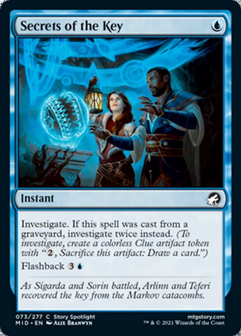 Secrets of the Key (Innistrad: Midnight Hunt) Light Play Foil