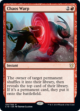 Chaos Warp (Commander 2019) Light Play