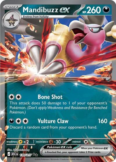 Mandibuzz ex (ME: Ascended Heroes) Near Mint Holofoil