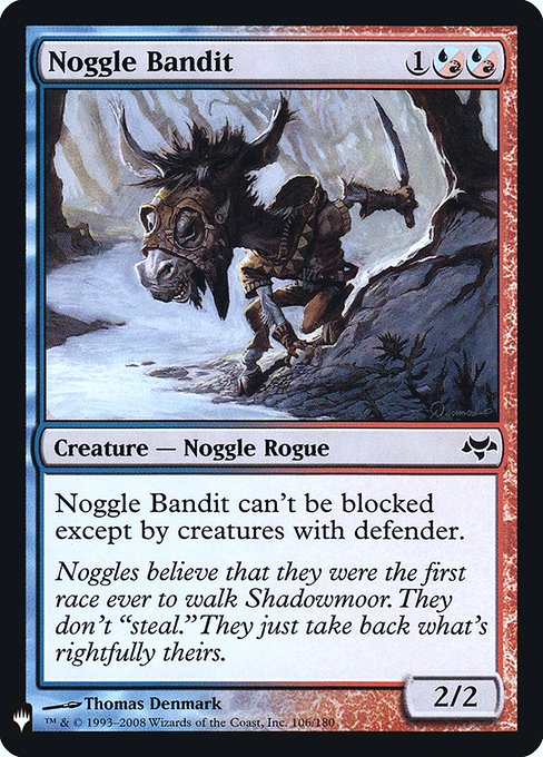 Noggle Bandit (Mystery Booster Retail Edition Foils) Light Play Foil
