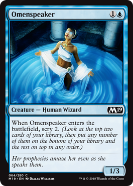 Omenspeaker (Magic 2019 Core Set) Light Play Foil