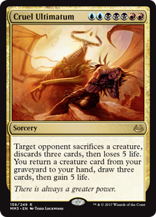 Cruel Ultimatum (Modern Masters 2017) Light Play
