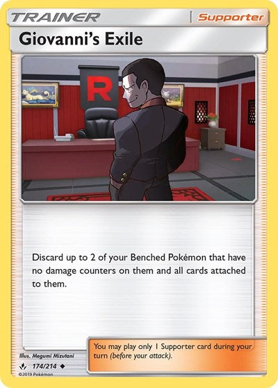 Giovanni's Exile (SM - Unbroken Bonds) Near Mint