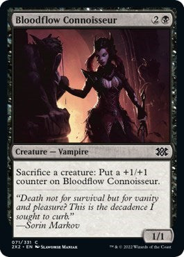 Bloodflow Connoisseur (Double Masters 2022) Light Play Foil
