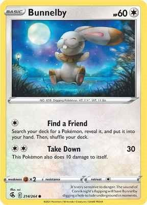 Bunnelby (SWSH08: Fusion Strike) Near Mint