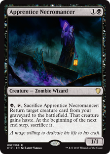 Apprentice Necromancer (Commander 2017) Light Play