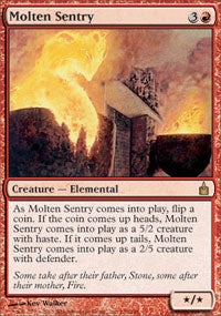 Molten Sentry (Ravnica) Light Play