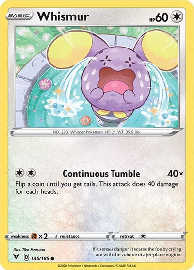 Whismur (SWSH04: Vivid Voltage) Near Mint Reverse Holofoil