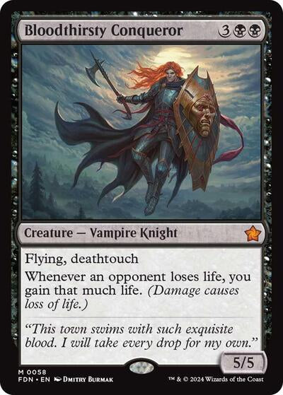 Bloodthirsty Conqueror (Foundations) Near Mint Foil