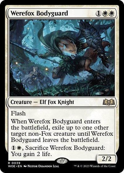 Werefox Bodyguard (Wilds of Eldraine) Near Mint Foil