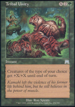 Tribal Unity (Onslaught) Light Play