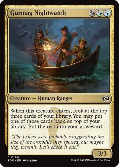 Gurmag Nightwatch (Tarkir: Dragonstorm) Near Mint Foil