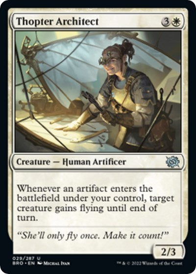 Thopter Architect (The Brothers' War) Near Mint Foil