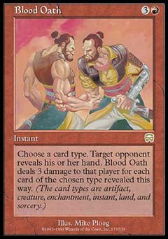 Blood Oath (Mercadian Masques) Light Play