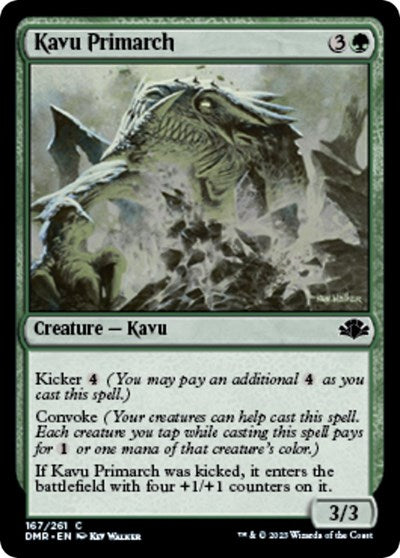 Kavu Primarch (Dominaria Remastered) Light Play Foil
