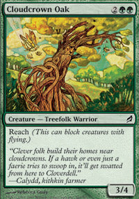 Cloudcrown Oak (Lorwyn) Light Play Foil
