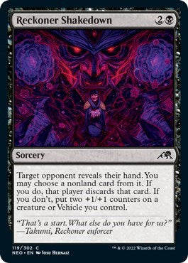 Reckoner Shakedown (Kamigawa: Neon Dynasty) Light Play Foil