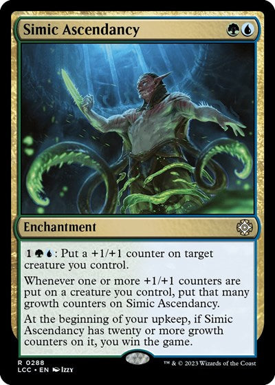 Simic Ascendancy (Commander: The Lost Caverns of Ixalan) Light Play