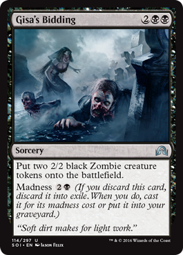 Gisa's Bidding (Shadows Over Innistrad) Light Play Foil