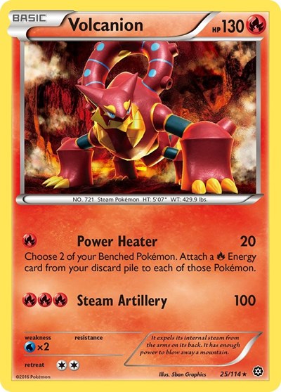 Volcanion (XY - Steam Siege) Near Mint