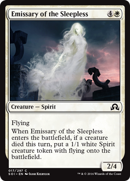 Emissary of the Sleepless (Shadows Over Innistrad) Light Play Foil