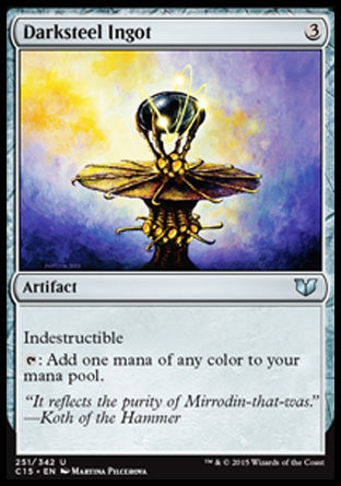 Darksteel Ingot (Commander 2015) Light Play