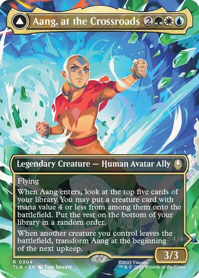 Aang, at the Crossroads (Borderless) (Avatar: The Last Airbender) Near Mint