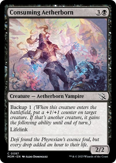 Consuming Aetherborn (March of the Machine) Light Play Foil
