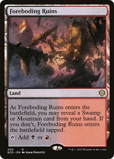 Foreboding Ruins (Commander 2022 Starter Decks) Light Play