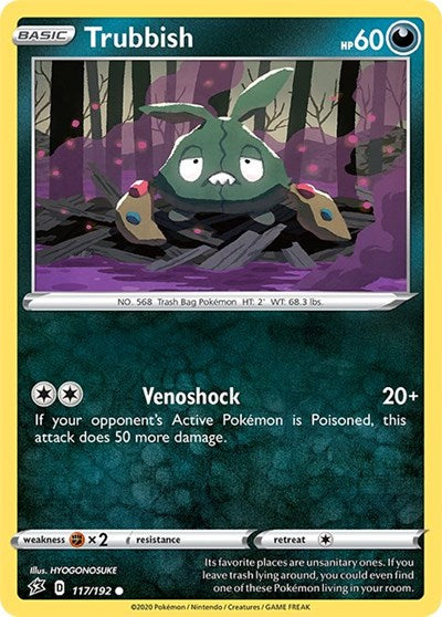 Trubbish (SWSH02: Rebel Clash) Near Mint Reverse Holofoil